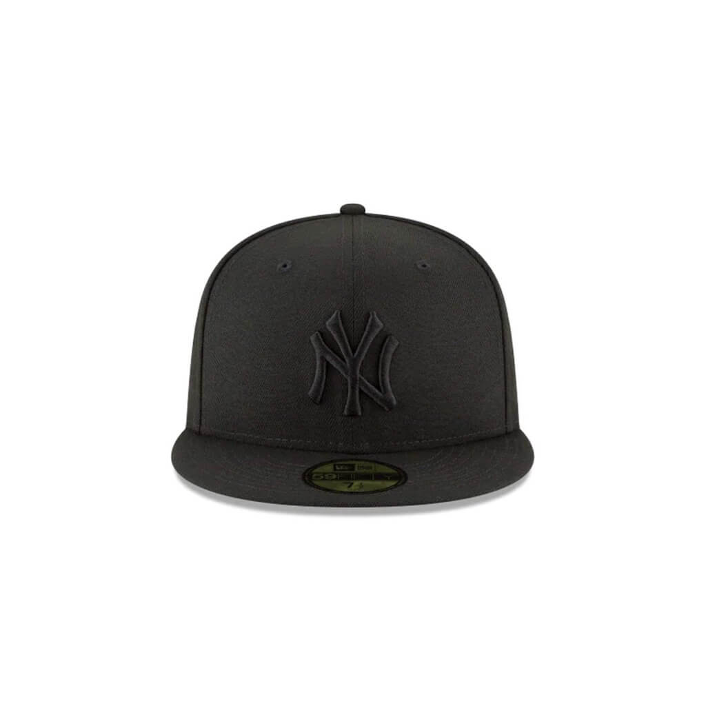 NEW ERA 59FIFTY MLB BASICA NY YANKEES LOGO NEGRO GORRA CERRADA NEGRA