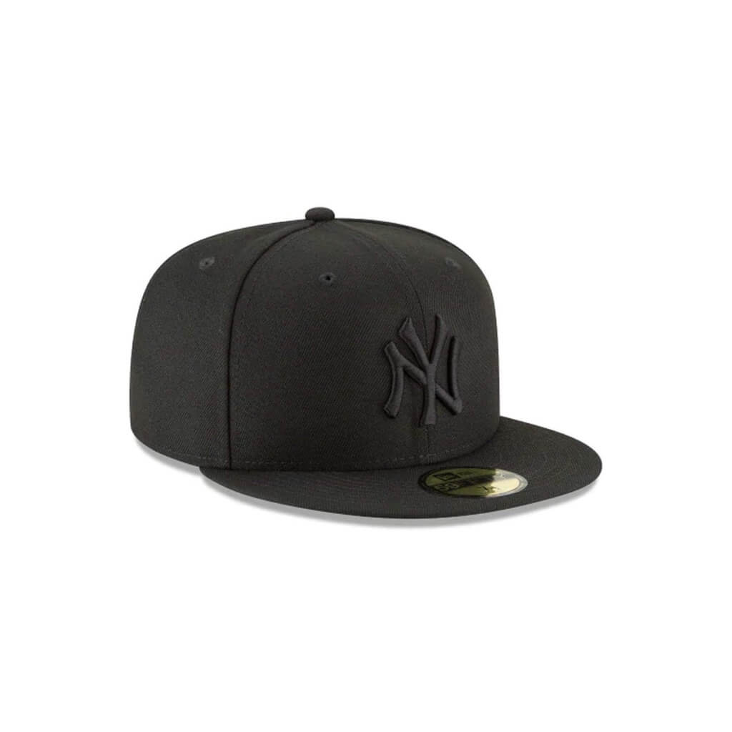 NEW ERA 59FIFTY MLB BASICA NY YANKEES LOGO NEGRO GORRA CERRADA NEGRA