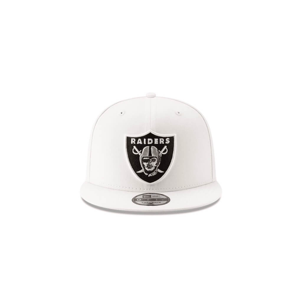 NEW ERA 9FIFTY NFL LAS VEGAS RAIDERS WHITE ADJUSTABLE BASIC CAP