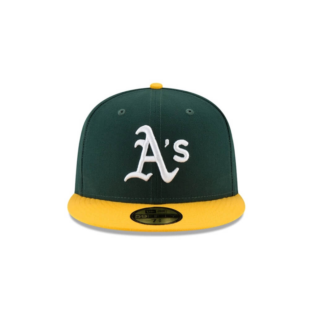 NEW ERA 59FIFTY MLB OAKLAND ATHLETICS CLOSED CAP GREEN / YELLOW 