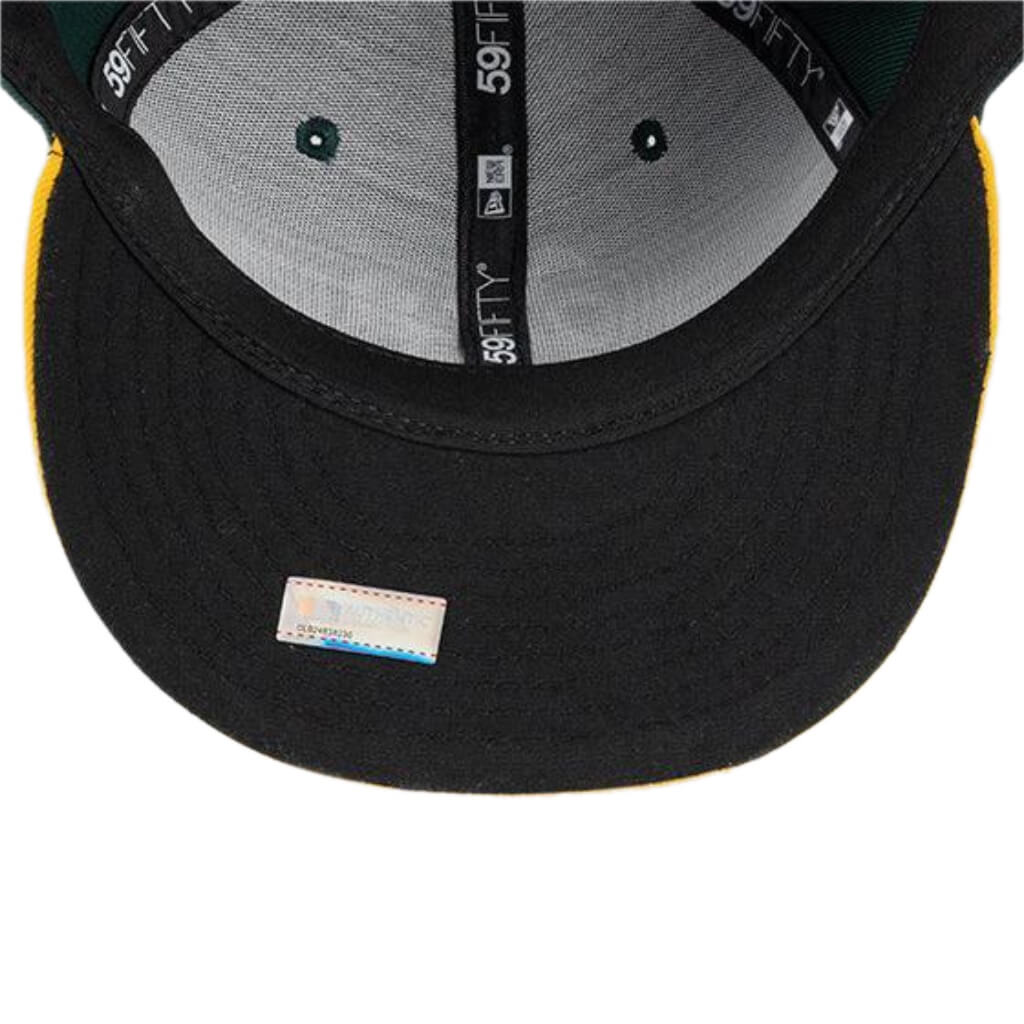 NEW ERA 59FIFTY MLB OAKLAND ATHLETICS CLOSED CAP GREEN / YELLOW 