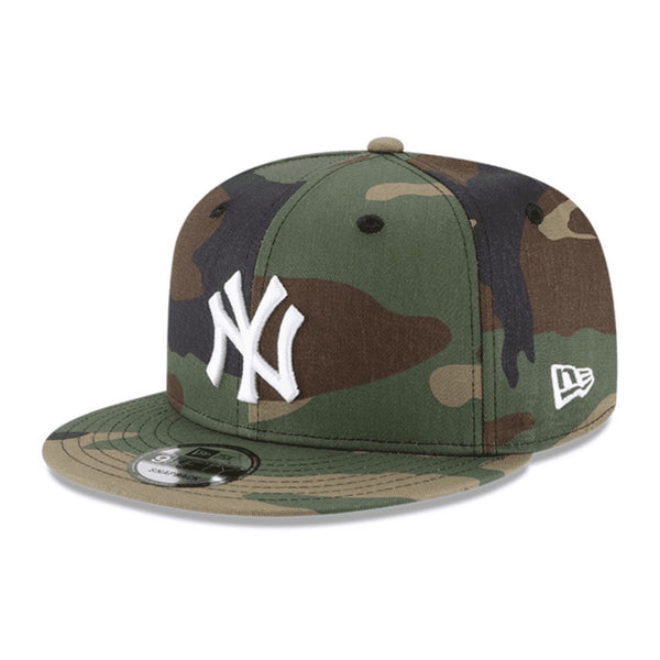 NEW ERA 9FIFTY MLB NY YANKEES CAMOUFLAGE GREEN ADJUSTABLE CAP