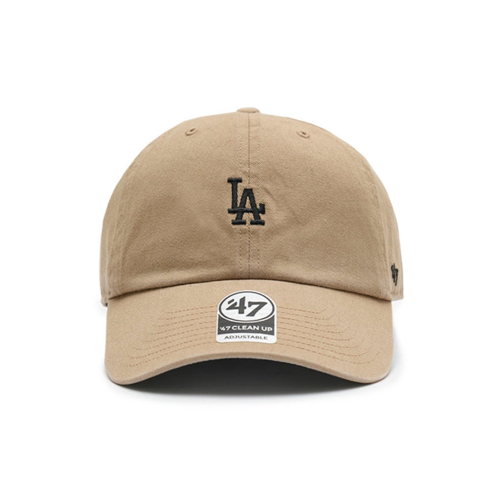 '47 MLB LA DODGERS MINI CLEAN UP DAD HAT ADJUSTABLE CAP BEIGE