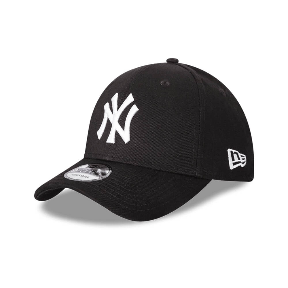 NEW ERA 9FORTY MLB NEW YORK YANKEES GORRA MVP BASICA AJUSTABLE NEGRA LOGO BLANCO