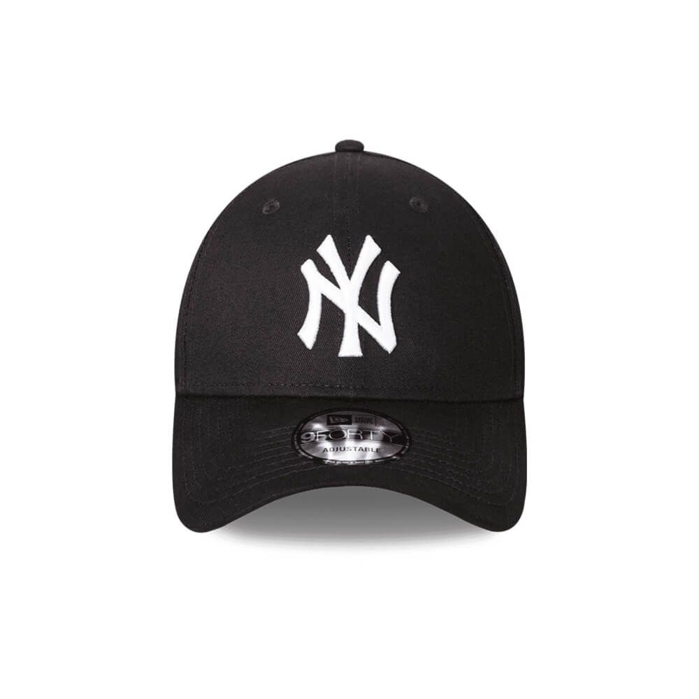 NEW ERA 9FORTY MLB NEW YORK YANKEES GORRA MVP BASICA AJUSTABLE NEGRA LOGO BLANCO