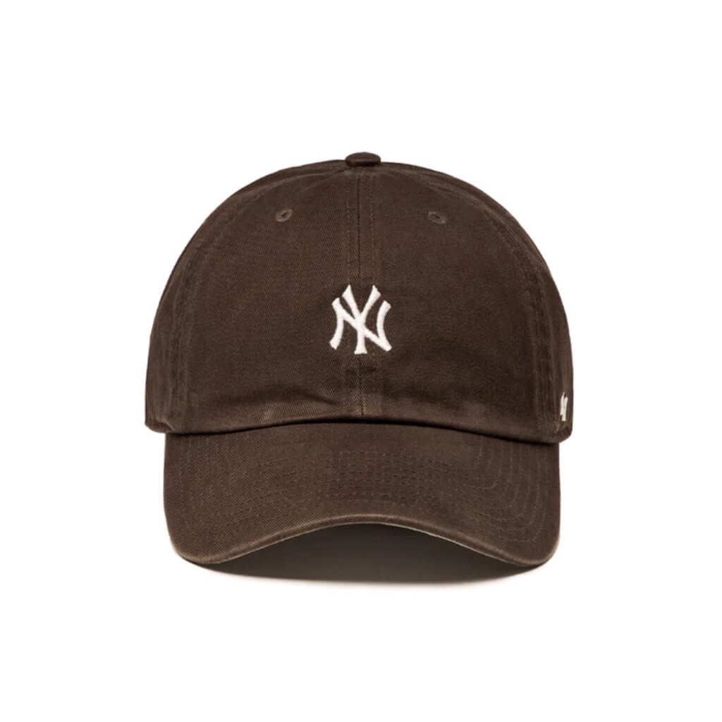 ´47 MLB NY YANKEES MINI CLEAN UP DAD HAT GORRA AJUSTABLE CAFE OSCURO