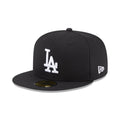 NEW ERA 59FIFTY MLB LA DODGERS GORRA CERRADA NEGRA LOGO BLANCO