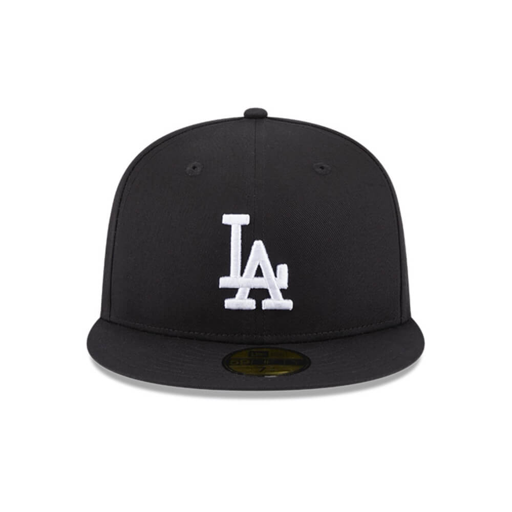 NEW ERA 59FIFTY MLB LA DODGERS GORRA CERRADA NEGRA LOGO BLANCO