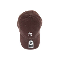 ´47 MLB NY YANKEES MINI CLEAN UP DAD HAT GORRA AJUSTABLE CAFE OSCURO