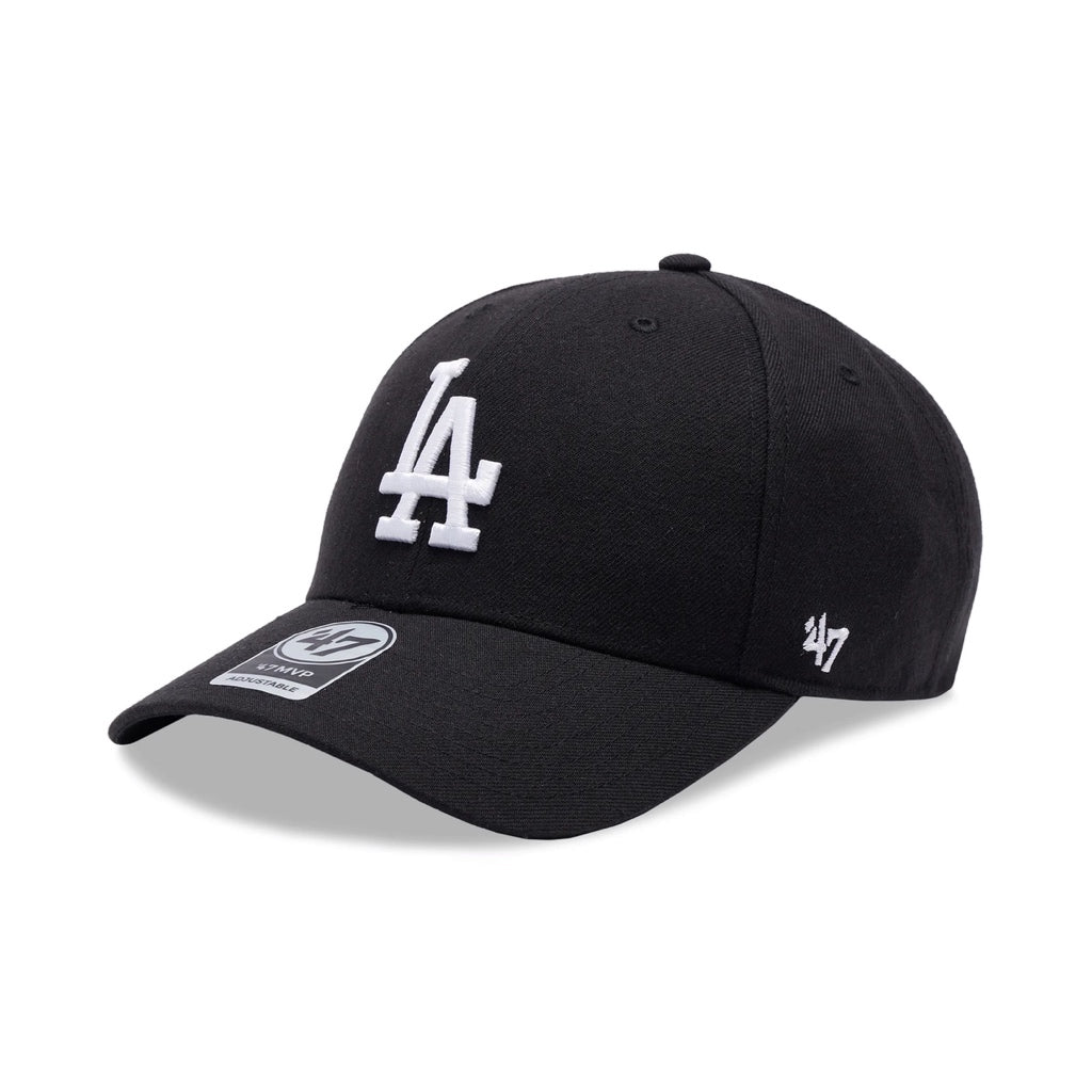 '47 MLB LA DODGERS MVP BLACK ADJUSTABLE CAP