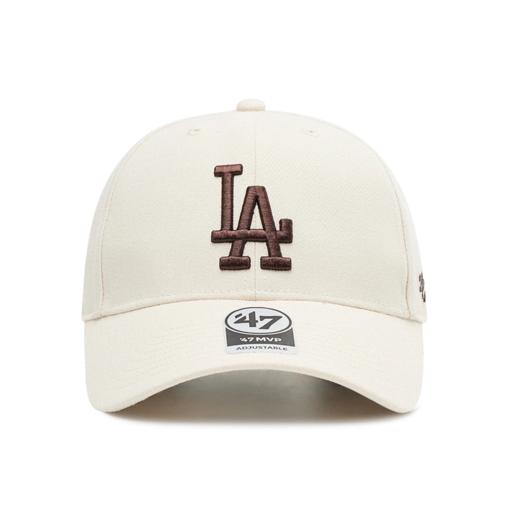 '47 MLB LA DODGERS BROWN LOGO ADJUSTABLE CAP LIGHT BEIGE