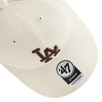 '47 MLB LA DODGERS BROWN LOGO ADJUSTABLE CAP LIGHT BEIGE