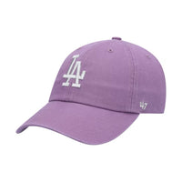 '47 MLB LA DODGERS CLEAN UP DAD HAT PURPLE ADJUSTABLE CAP