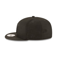 NEW ERA 9FIFTY MLB OAKLAND ATHLETICS BLACK ON BLACK GORRA MVP AJUSTABLE NEGRA