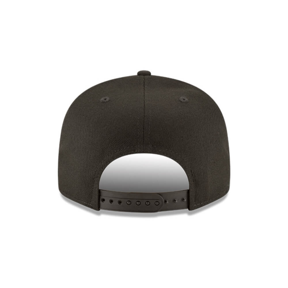 NEW ERA 9FIFTY MLB OAKLAND ATHLETICS BLACK ON BLACK GORRA MVP AJUSTABLE NEGRA