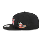 NEW ERA 9FIFTY MLB POST UP CHICAGO BULLS GORRA AJUSTABLE NEGRA LOGO ROJO