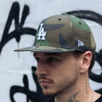 NEW ERA 9FIFTY MLB LA DODGERS GORRA AJUSTABLE VERDE CAMUFLADO