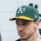 NEW ERA 59FIFTY MLB OAKLAND ATHLETICS CLOSED CAP GREEN / YELLOW 