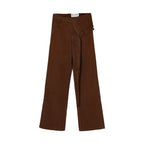 DO OVER LAB ASSYMETRIC PANTALON CAFE