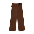 DO OVER LAB ASSYMETRIC PANTALON CAFE