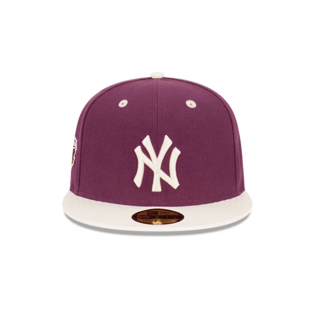 NEW ERA 59FIFTY MLB NY YANKEES WORLD SERIES PURPLE CLOSED CAP 