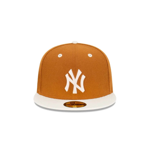 NEW ERA 59FIFTY MLB NY YANKEES WORLD SERIES CLOSED CAP BROWN 