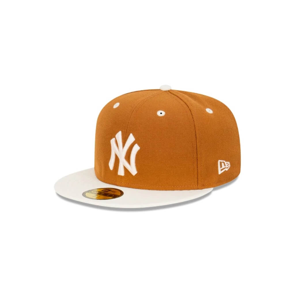 NEW ERA 59FIFTY MLB NY YANKEES WORLD SERIES CLOSED CAP BROWN 