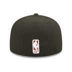 NEW ERA 59FIFTY NBA CHICAGO BULLS GORRA BASICA CERRADA NEGRA LOGO ROJO