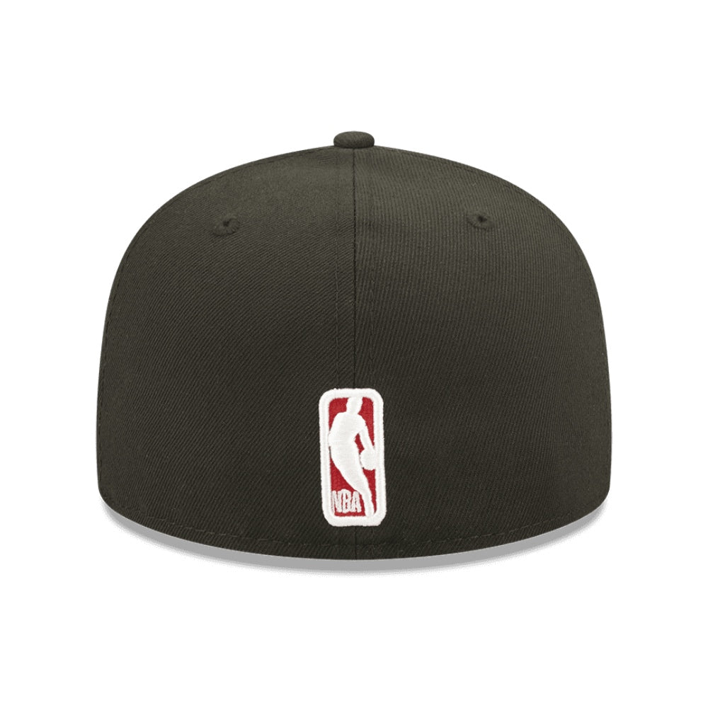 NEW ERA 59FIFTY NBA CHICAGO BULLS GORRA BASICA CERRADA NEGRA LOGO ROJO