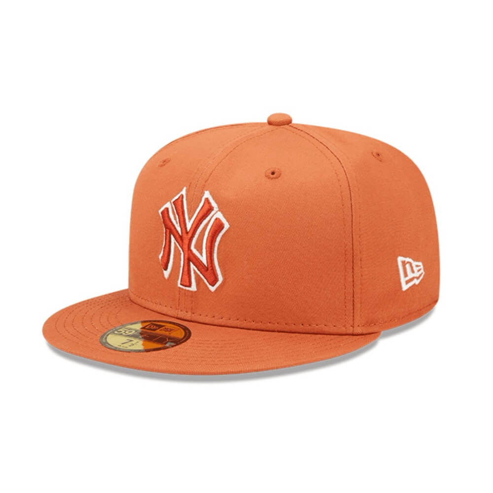 NEW ERA 59FIFTY MLB CORE NY YANKEES GORRA CERRADA NARANJA LOGO