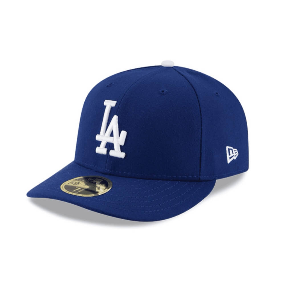 NEW ERA 59FIFTY MLB LOW PROFILE LA DODGERS GORRA CERRADA AZUL LOGO BLANCO