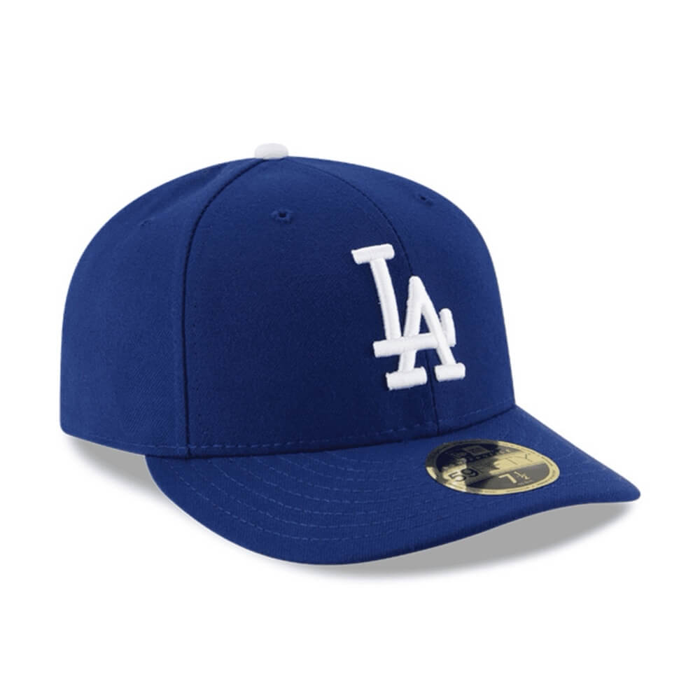 NEW ERA 59FIFTY MLB LOW PROFILE LA DODGERS GORRA CERRADA AZUL LOGO BLANCO