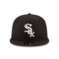 NEW ERA 9FIFTY MLB WHITE SOX GORRA BASICA MVP AJUSTABLE NEGRA LOGO BLANCO