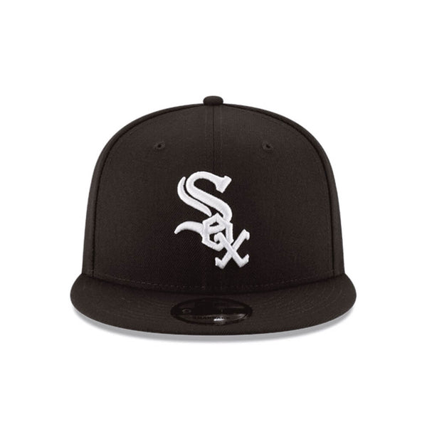 NEW ERA 9FIFTY MLB WHITE SOX GORRA BASICA MVP AJUSTABLE NEGRA LOGO BLANCO