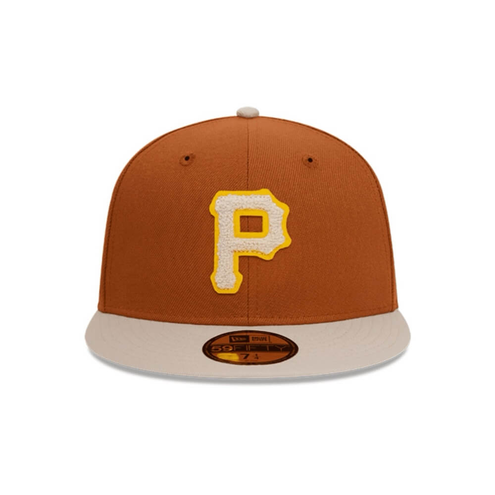 NEW ERA 59FIFTY MLB BOUCLE PITTSBURGH PIRATES GORRA CERRADA CONTEMPORANY CAFE LOGO BEIGE