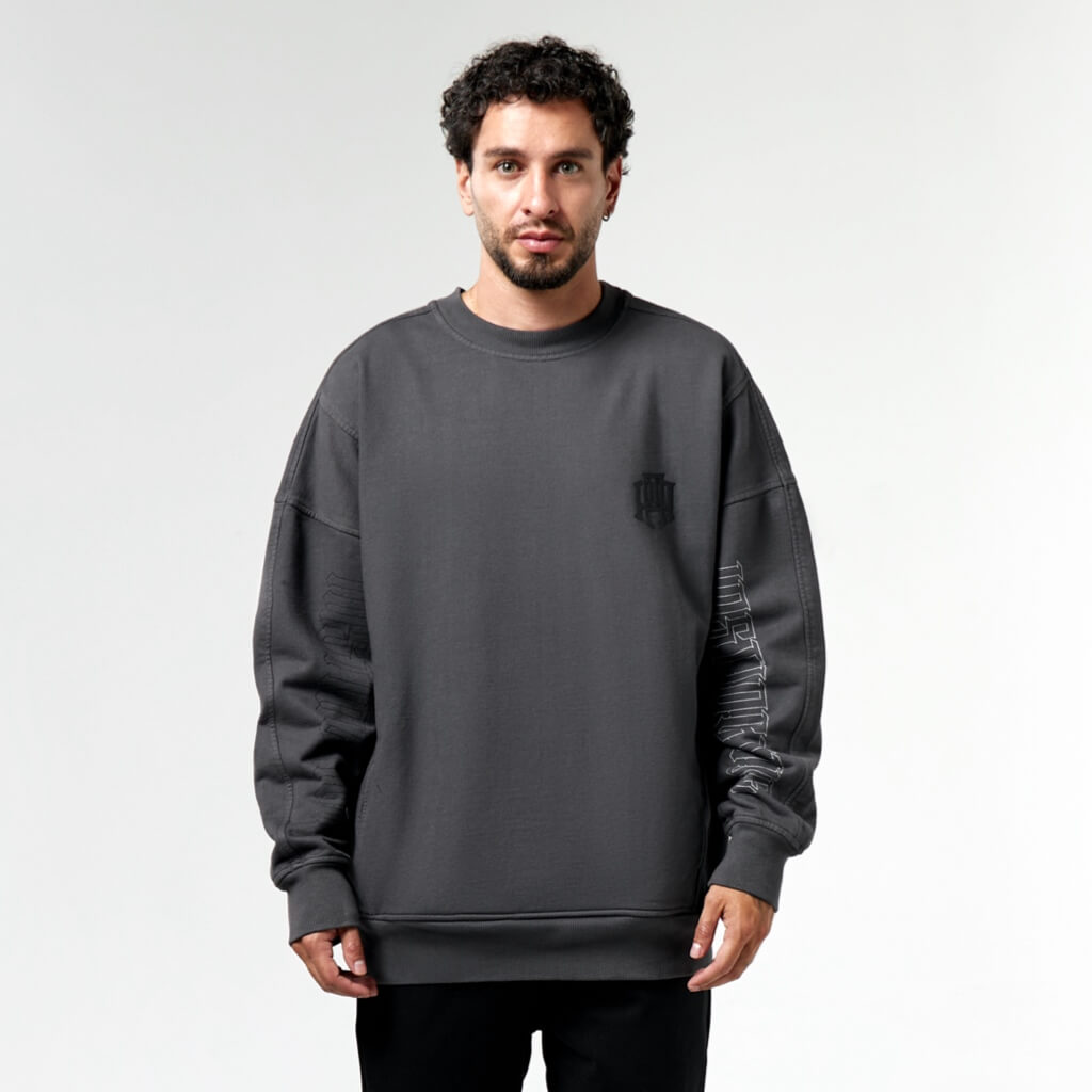 AP CROWN INSTINCT CREWNECK FERAL REGULAR GRIS