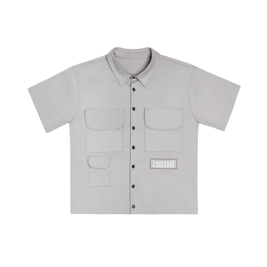 AP CROWN INSTINCT CAMISA MIGTHEN DE BOTONES REGULAR GRIS
