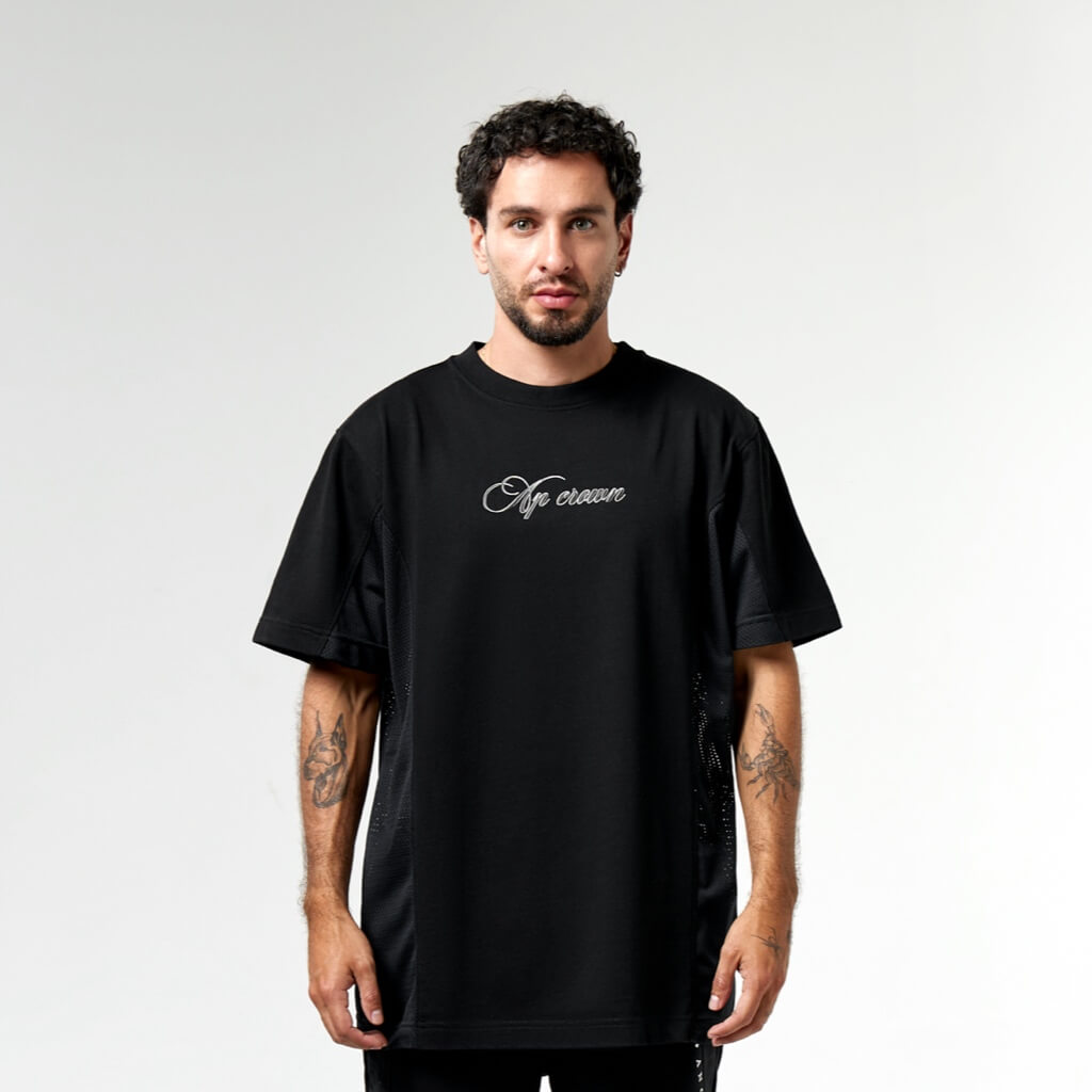 AP CROWN INSTINCT CAMISETA DRIVE REGULAR NEGRO