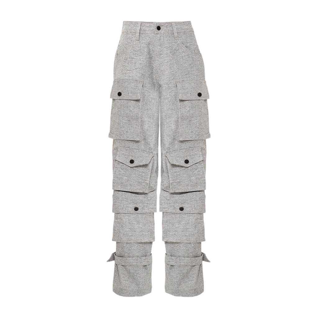 DO OVER LAB SPOON FULL POCKET PANTALON DE MUJER GRIS