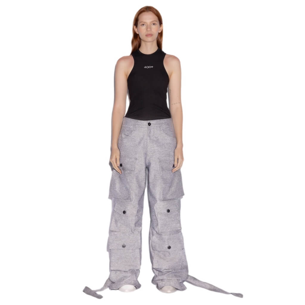 DO OVER LAB SPOON FULL POCKET PANTALON DE MUJER GRIS