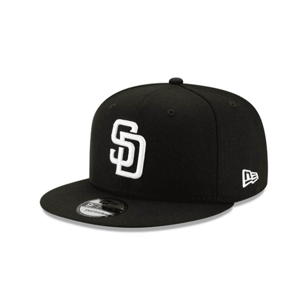 NEW ERA 9FIFTY MLB BASICA SAN DIEGO PADRES GORRA AJUSTABLE NEGRA LOGO Libur