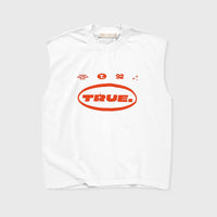 TRUE TOO BRIGHT TO MISS INTUITION SLEEVELESS TEE - WHITE
