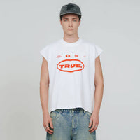 TRUE TOO BRIGHT TO MISS INTUITION SLEEVELESS TEE - WHITE