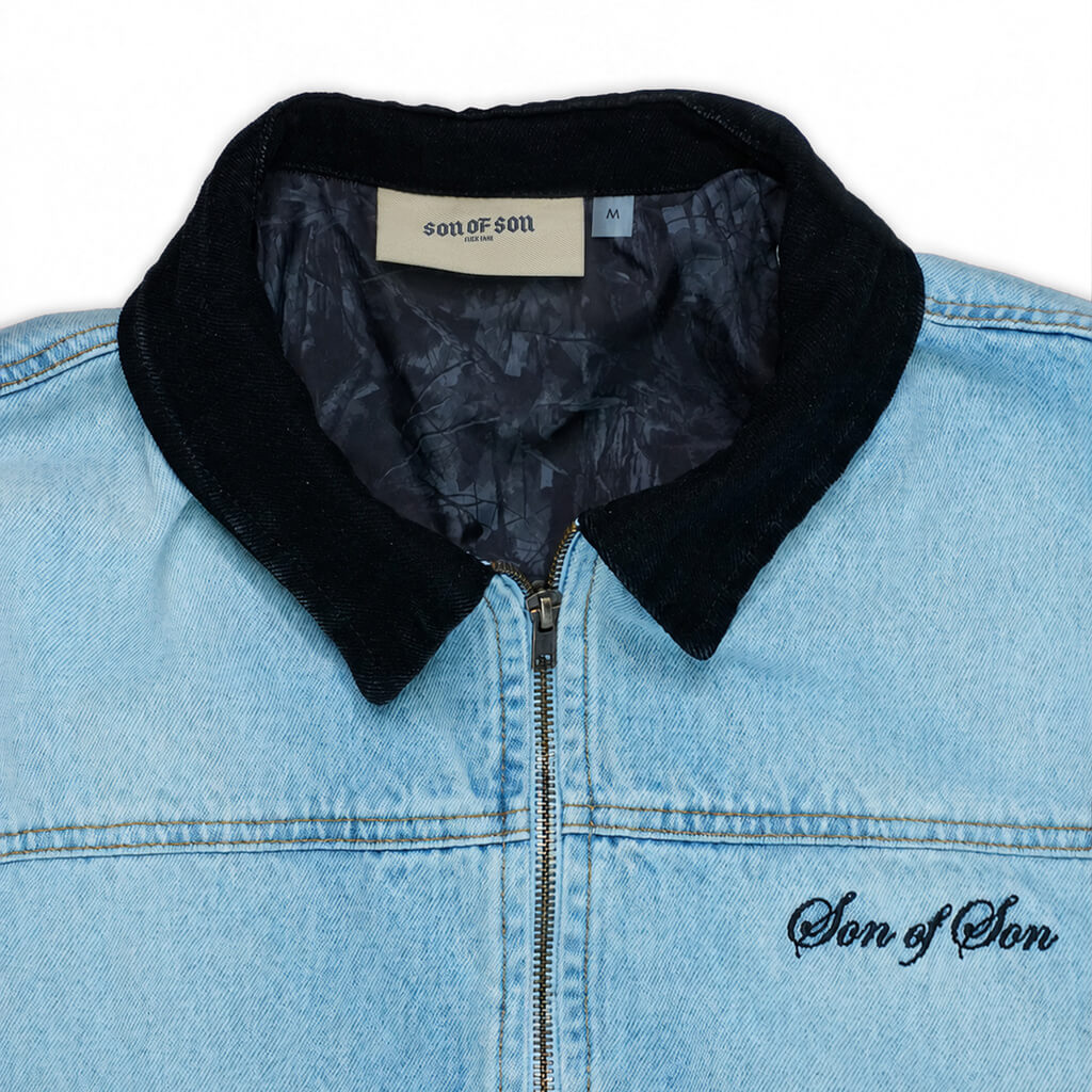 SON OF SON NEGOCIOS DE FAMILIA SOFS CHAQUETA DENIM AZUL