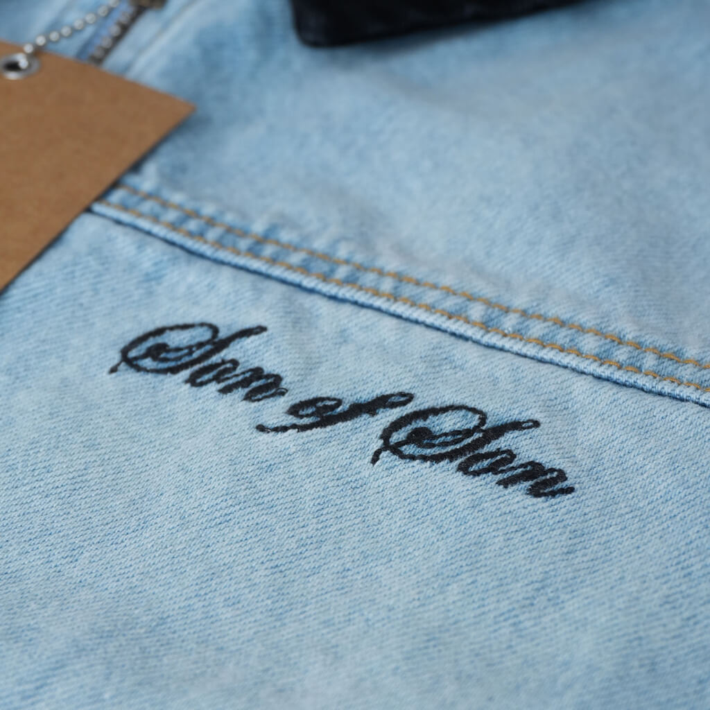 SON OF SON NEGOCIOS DE FAMILIA SOFS CHAQUETA DENIM AZUL