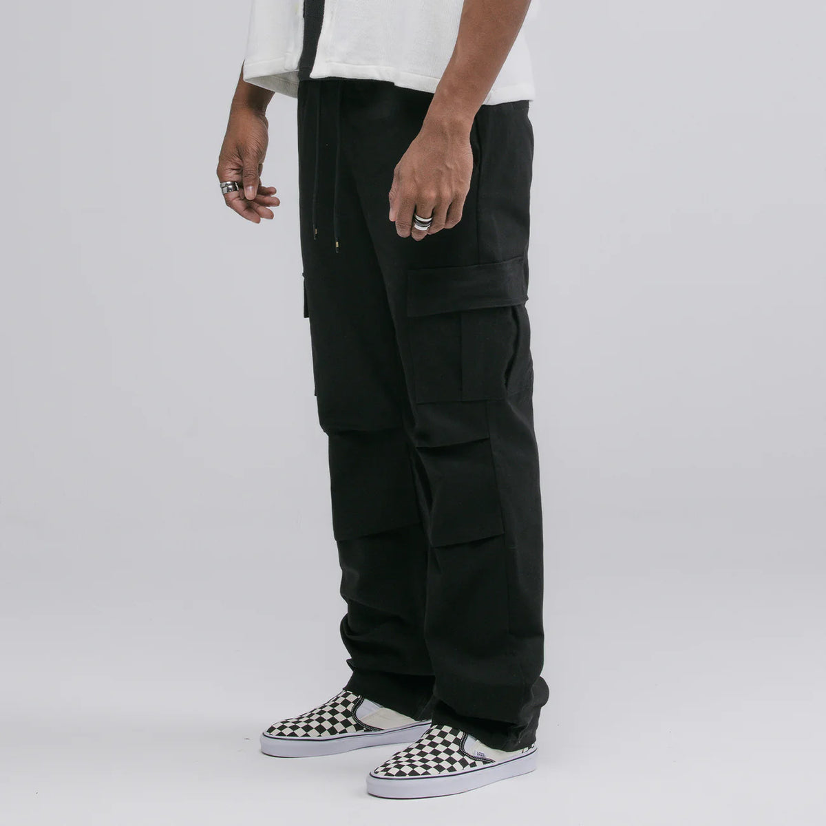 TRUE CLASSIC DRILL JOGGER PANTALON NEGRO