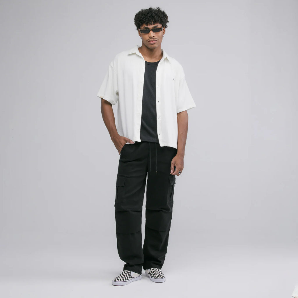 TRUE CLASSIC DRILL JOGGER PANTALON NEGRO