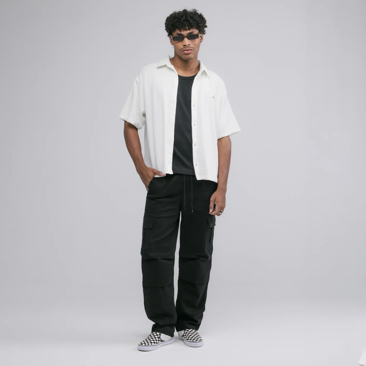 TRUE CLASSIC DRILL JOGGER PANTALON NEGRO