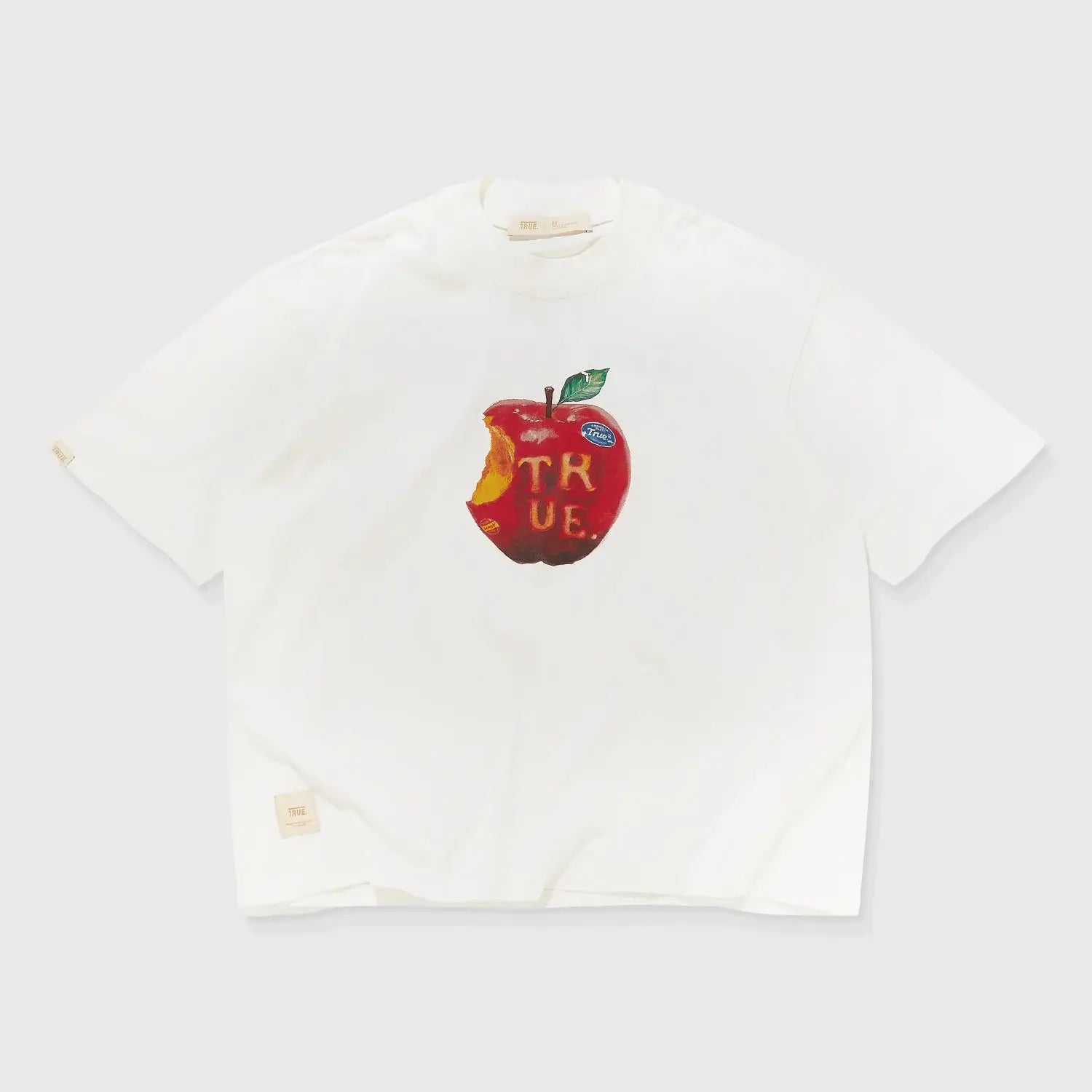 TRUE TOO FRESH TO FAKE IT JUICY CAMISETA BOXY BEIGE