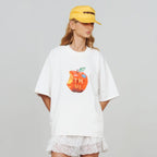 TRUE TOO FRESH TO FAKE IT JUICY CAMISETA BOXY BEIGE